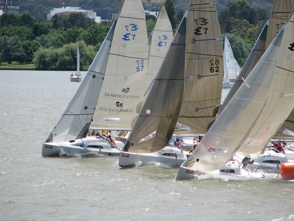 Elliott 7 Start  - Results Consulting City of Canberra Regatta © Matthew Owen